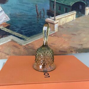 Green Fenton hobnail bell